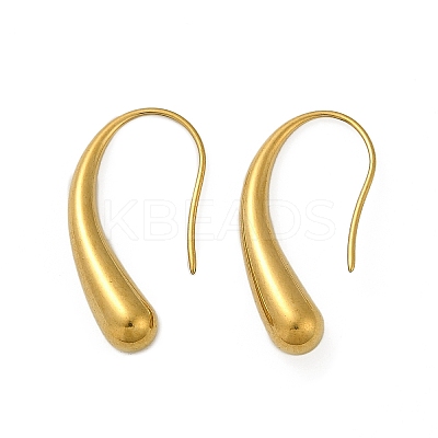 304 Stainless Steel Teardrop Dangle Earrings EJEW-S272-06G-1
