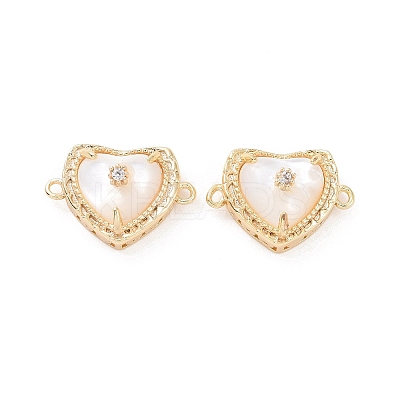 Natural Shell Connector Charms KK-A168-13G-1