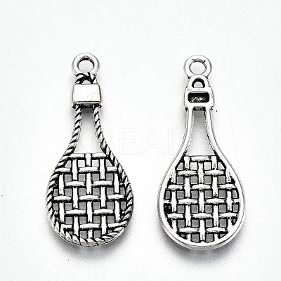 Tibetan Style Alloy Pendants TIBE-S323-081AS-RS-1