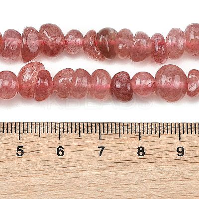 Natural Strawberry Quartz Beads Strands G-P622-B01-02-1