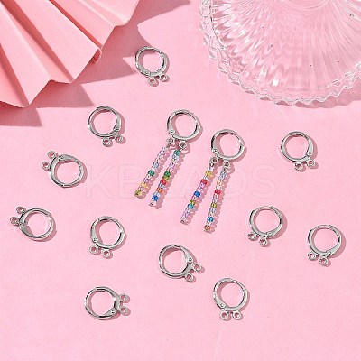 SHEGRACE Brass Leverback Earring Findings XGR0091P-88P-1