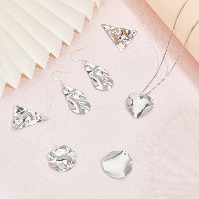 50Pcs 5 Style304 Stainless Steel Pendant STAS-CA0001-69P-1