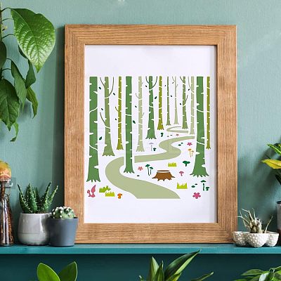 Plastic Reusable Drawing Painting Stencils Templates DIY-WH0172-428-1