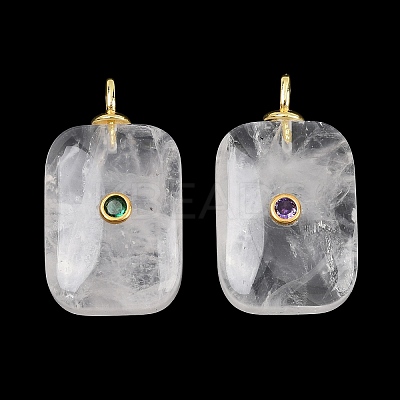 Natural Quartz Crystal Pendants G-F837-04A-1