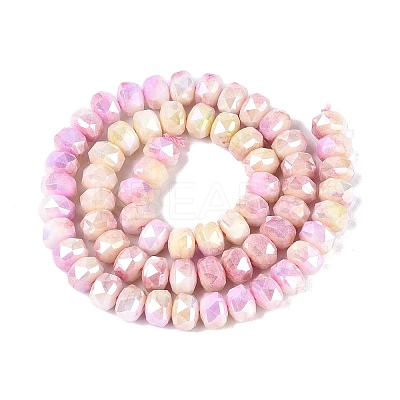 Anti-Tarnish Electroplate Glass Beads Strands GLAA-T025-8mm-11I-1