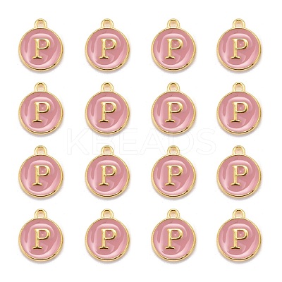 Golden Plated Alloy Enamel Charms ENAM-S118-07P-1