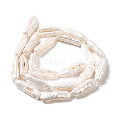 Natural Baroque Pearl Keshi Pearl Beads Strands PEAR-E016-024-1
