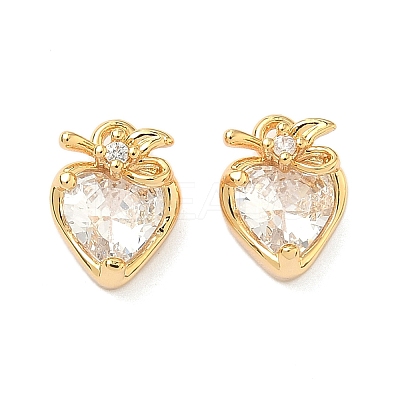 Brass Micro Pave Cubic Zirconia Pendants KK-A281-20G-02-1