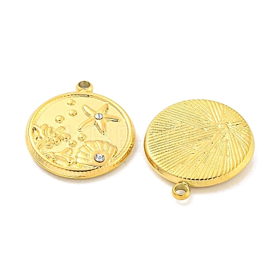 PVD Vacuum Plating 304 Stainless Steel Pendants STAS-L278-025G-1