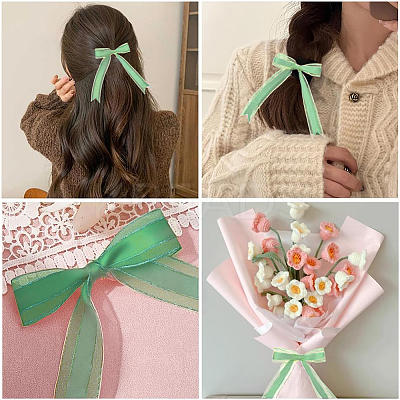 1Roll Solid Color Organza Ribbons ORIB-CY0001-03D-1