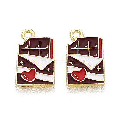 Valentine's Day Alloy Enamel Pendants ENAM-T023-20A-1