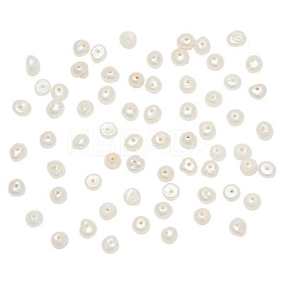 66Pcs Natural Cultured Freshwater Pearl Beads PEAR-NB0002-51-1