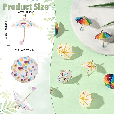 10Pcs Resin Pendants CRES-YW0002-65A-1