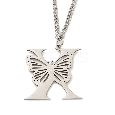 201 Stainless Steel Necklaces NJEW-Q336-01X-P-1