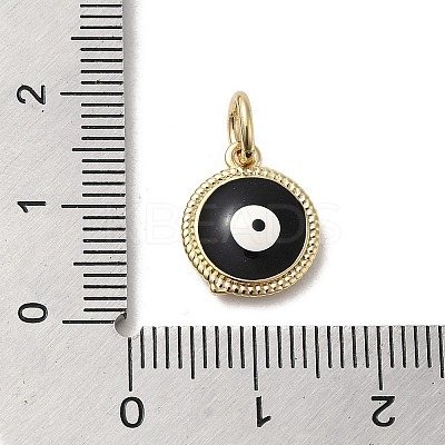 Brass Enamel Charms KK-E092-14G-01-1
