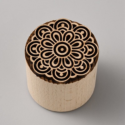 Wooden Hand Press Moon Cake Maker WOOD-WH0025-88B-1