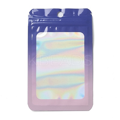 Rectangle Glitter Holographic PVC Resealable Packaging Bags ABAG-P011-01D-03-1