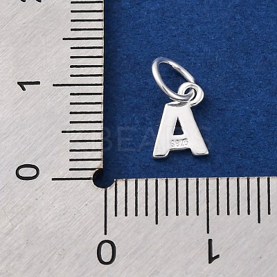 925 Sterling Silver Letter Charms LS-STER-C012-01S-A-1