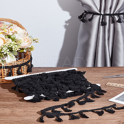 10 Yards Cotton Tassel Lace Trim Ribbon OCOR-LP0001-02-1