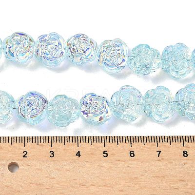 Electroplate Glass Beads Strands EGLA-K061-09A-AB02-1