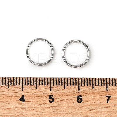 Brass Open Jump Rings KK-B147-03I-P-1