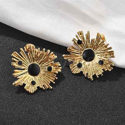 304 Stainless Steel Studs Earrings for Women LS-EJEW-K306-31G-1