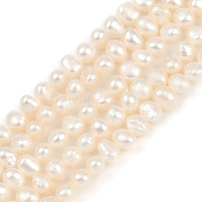 Natural Cultured Freshwater Pearl Beads Strands PEAR-P064-19D-08E-1