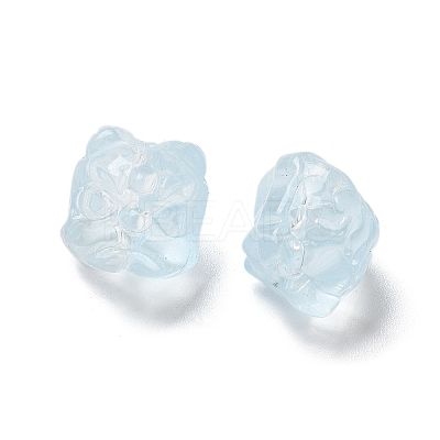 Baking Paint Transparent Glass Beads GLAA-C035-01P-1