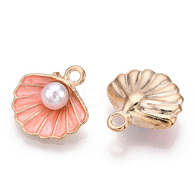 Zinc Alloy Enamel Pendants X-ENAM-F118-03A-1