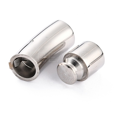 Non-Tarnish 316 Surgical Stainless Steel Bayonet Clasps STAS-G241-03P-1