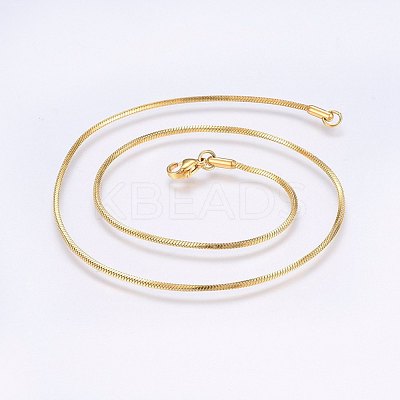 304 Stainless Steel Snake Chain Necklaces NJEW-F221-05G-1