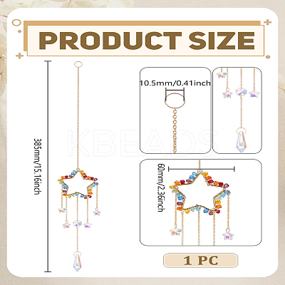 Glass Hanging Suncatchers AJEW-WH0270-714D-1