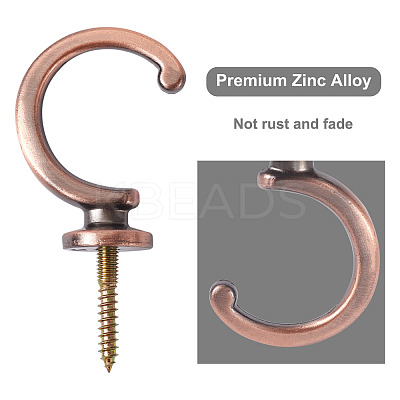 16Pcs 2 Style Zinc Alloy Hook Hanger FIND-SW0001-04R-1