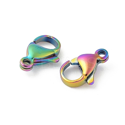 304 Stainless Steel Lobster Claw Clasps STAS-T065-12mm-34RC-1