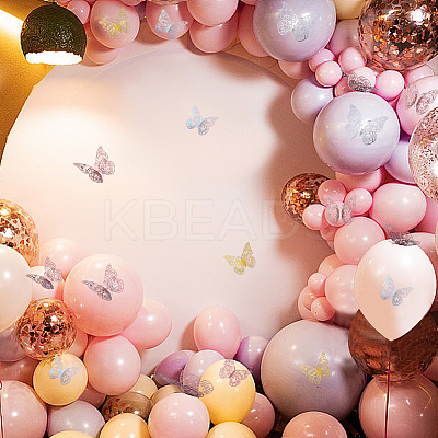 8 Sets 4 Colors PET Mirror Wall Stickers DIY-CP0009-15B-1