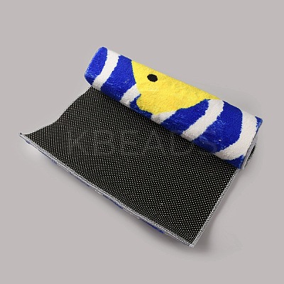 Flocking Fibre Tropical Fish Bath Mat AJEW-FZC0003-05B-1