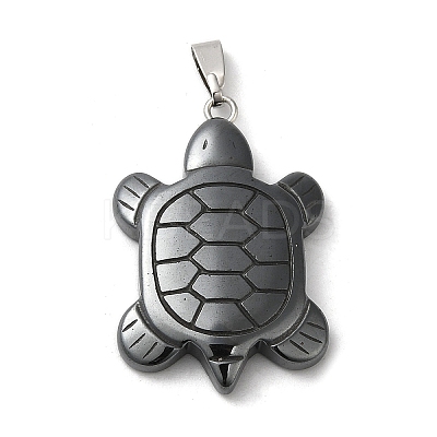 Synthetic Non-Magnetic Hematite Pendants G-E611-01P-1