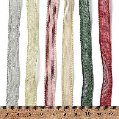 18 Yards 6 Styles Polyester Ribbon SRIB-C001-D06-1