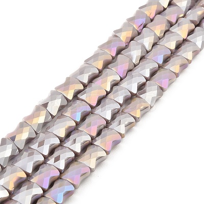 AB Color Plate Glass Beads Strands EGLA-P051-06A-B05-1