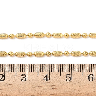 2.5MM Brass Column Ball Chain Necklaces for Women NJEW-B148-04G-1