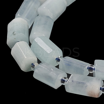 Natural Aquamarine Beads Strands G-M403-B22-1