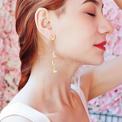 10Pcs Brass Stud Earring Findings KK-BBC0010-83-1