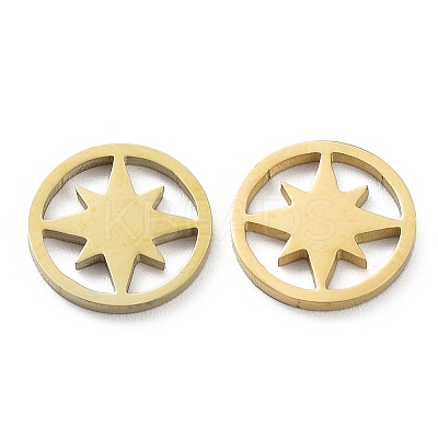 Ion Plating(IP) 316L Surgical Stainless Steel Charms STAS-D046-14G-1