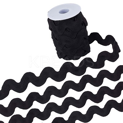 9 Yards Polyester Wavy Fringe Trim Ribbon OCOR-XCP0002-95B-1