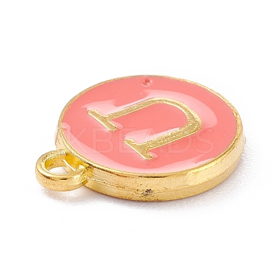 Golden Plated Alloy Enamel Charms X-ENAM-Q437-11U-1