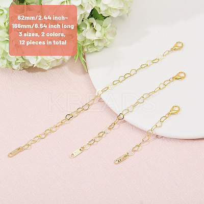 Brass Heart Link Chain Extender FIND-CA00001-1