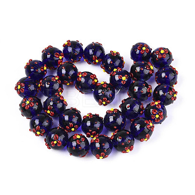 Handmade Lampwork Enamel Beads LAMP-T023-23A-1