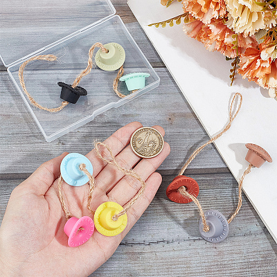 Cowboy Hat Silicone Pendant Decoration HJEW-DR00021-1