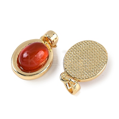 Natural Carnelian(Dyed & Heated) Pendants KK-P283-45G-1