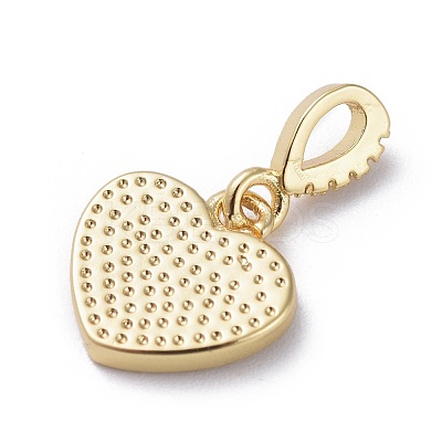 Cubic Zirconia Charms KK-G363-09G-04-1
